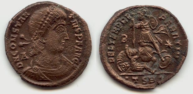 Thessalonica RIC VIII 134 Constantius II AE2 Follis