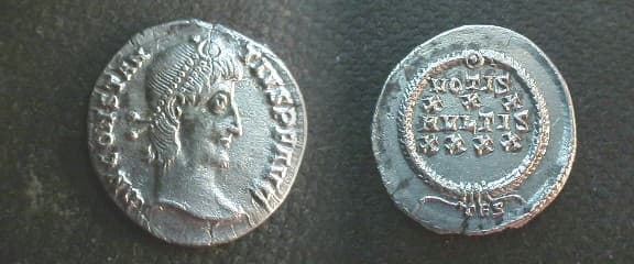 Thessalonica RIC VIII 205 Constantius II AR Siliqua