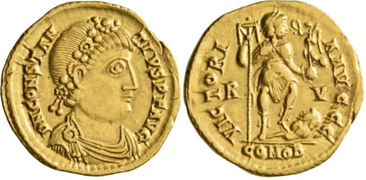 RIC 1325 Constantius III
