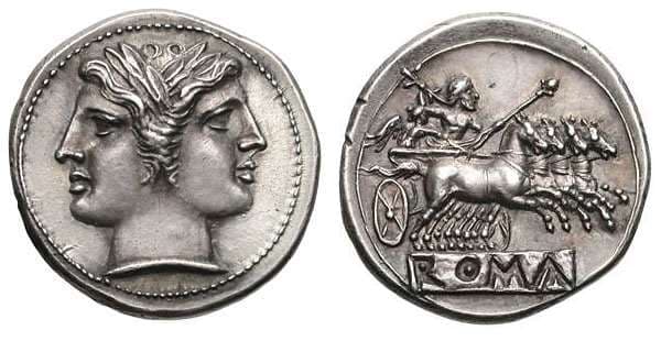 Crawford 28/3 Anonymous AR Didrachm