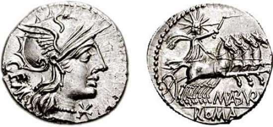 Aburia 6 Sear5 127 M Aburius Mf Geminus Denarius