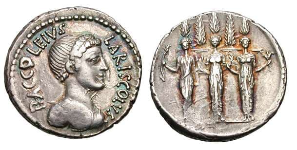 Accoleia 1 Sear5 484 P Accoleius Lariscolus denarius