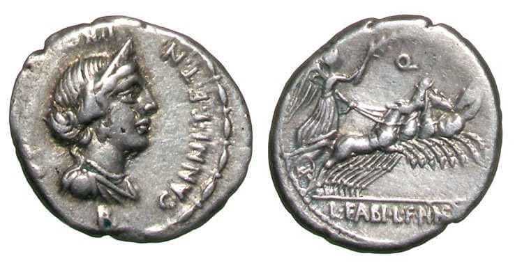 Annia 3 Sear5 290 C Annius T f T n & L Fabius L f Hispaniensis Denarius