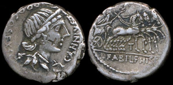 Annia 4 Sear5 291 Annius Luscus Denarius