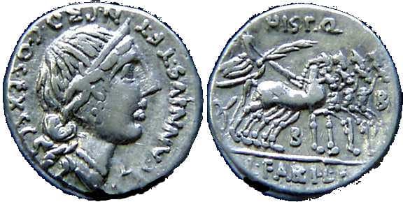 Annia 5 Sear5 291 Annius Tf Tn & L Fabius Lf Hispaniensis Denarius