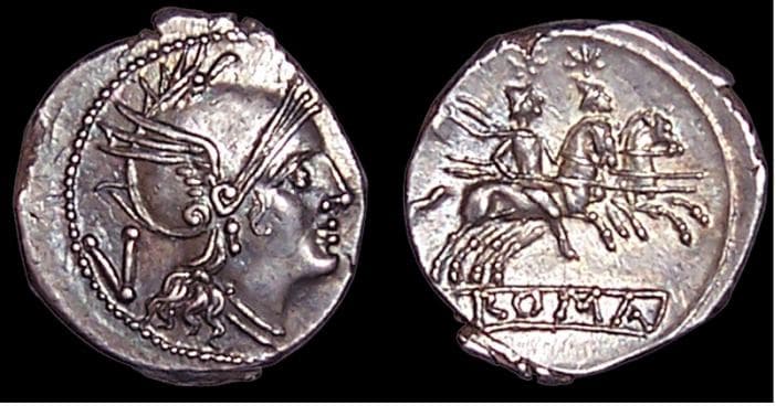 Crawford 47/1a Anonymous, AR quinarius