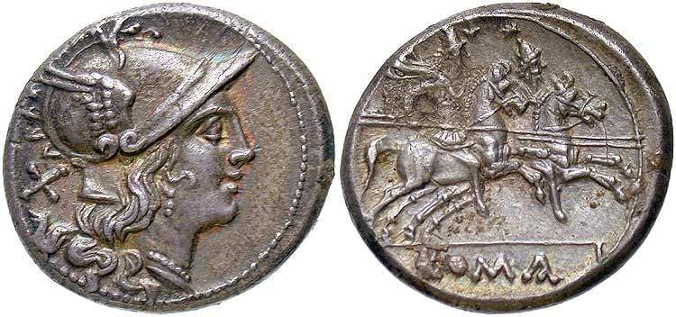 RSC 2 Sear 38 Anonymous AR Denarius of the Roman Republic