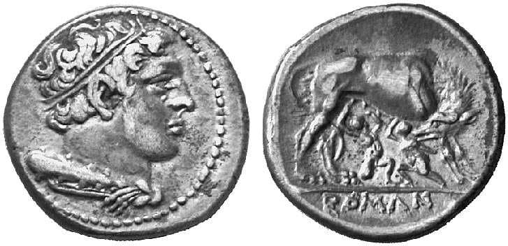 RSC 8 (pre denarius) Republican coinage, AR Didrachm, 269-266 BC, 7