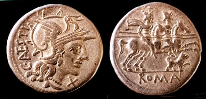 Antestia 1a C Antestius Denarius, 146BC