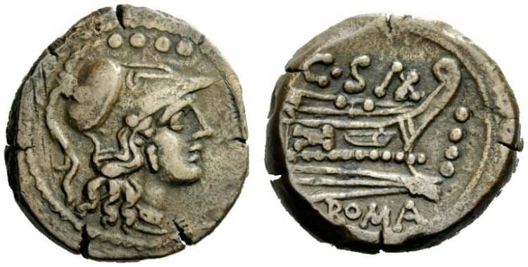 Clovia 8 Roman Republic Struck Coinage C