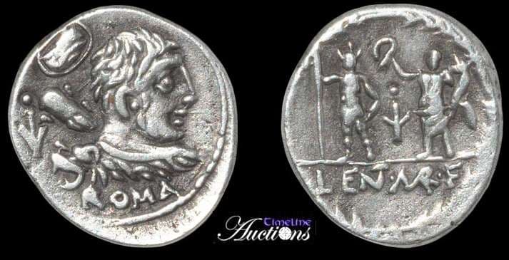 Cornelia 25, IV Pub Lentulus Marceli f Denarius