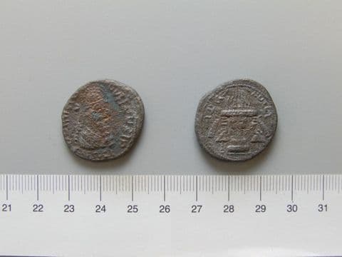Coin of Ardashir I, from Seleucia ad Tigrim, Yale University Art Gallery, inv. 1938.6000.2042