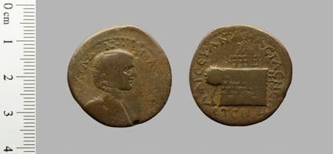 Coin of Julia Domna, wife of Septimius Severus, from Amaseia, Yale University Art Gallery, inv. 1938.6000.1247