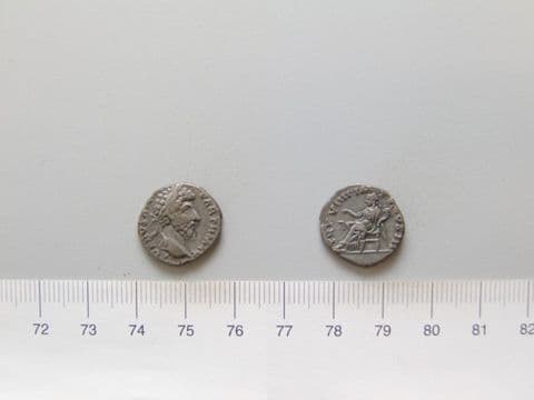 Denarius of Lucius Verus, Co-emperor of Rome, from Rome, Yale University Art Gallery, inv. 1938.6000.51