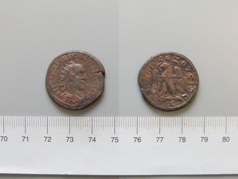 Tetradrachm of Trajan Decius, Emperor of Rome, from Antioch, Yale University Art Gallery, inv. 1938.6000.642