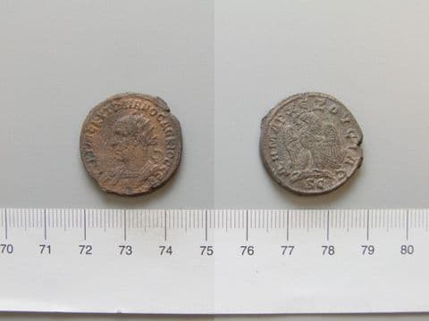 Tetradrachm of Trajan Decius, Emperor of Rome, from Antioch, Yale University Art Gallery, inv. 1938.6000.743