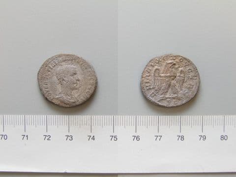 Tetradrachm of Trajan Decius, Emperor of Rome, from Antioch, Yale University Art Gallery, inv. 1938.6000.775