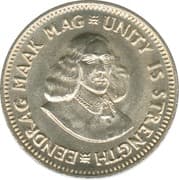 2½ Cents 0.025 ZAR = JPY 0.25