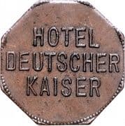 1 Rupie Wertmarke - Hotel Deutscher Kaiser (Tanga, Tansania) - German East Africa
