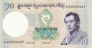 10 Ngultrums 10 BTN = JPY 17