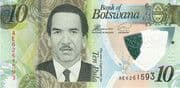 10 Pula 10 BWP = JPY 117