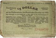 0.84 Mark Gold = ⅕ US-Dollar