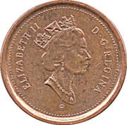 1 Cent 0.01 CAD = JPY 1.15