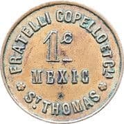 1 Cent - Fratelli Copello Et Cia (St. Thomas) - Danish West Indies (1730-1917)