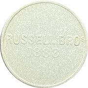 3 Cents - Russell Bros. (St. Thomas) - Danish West Indies (1730-1917)