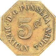5 Cents - D.G. Fonseca - Danish West Indies (1730-1917)