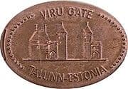 Elongated Coin - Viru Gate - Estonia