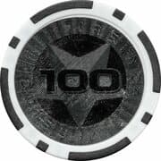 Poker Chip (Metallic Foil; Star - 100) - Hong Kong