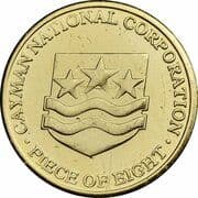 1 Piece of Eight (Pirates Week, Cayman National Corporation) - Cayman Islands