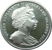 1 Crown - Elizabeth II (Queen Elizabeth I) - Falkland Islands