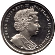1 Crown - Elizabeth II (Queen Elizabeth II and Prince Philip birthday) - Falkland Islands