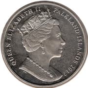 1 Crown - Elizabeth II (House of Windsor - King George V) - Falkland Islands