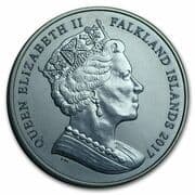 1 Crown - Elizabeth II (Patagonian Toothfish, Titanium) - Falkland Islands