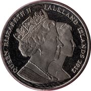 1 Crown - Elizabeth II (Elizabeth as WWII Nurse) - Falkland Islands