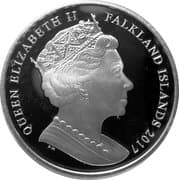 1 Crown - Elizabeth II - George V (House of Windsor) - Falkland Islands