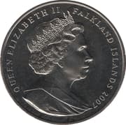 1 Crown - Elizabeth II (Marching Soldiers) - Falkland Islands