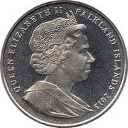 1 Crown - Elizabeth II (Margaret Thatcher) - Falkland Islands