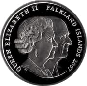 1 Crown - Elizabeth II (Bridesmaids and Pageboys; Silver Proof Issue) - Falkland Islands