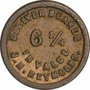 6¼ Cents (J.N. Reynolds, Cockburn Harbour) - Turks and Caicos Islands