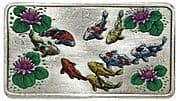 Bar - Nine Koi Fish (Antique Coloured) - Indonesia (1949-date)