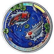 Bullion - Yin-Yang Koi (Holographic Proof Coloured) - Indonesia (1949-date)