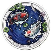 Bullion - Yin-Yang Koi (Antique Coloured) - Indonesia (1949-date)