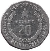 20 Ariary 20 MGF = JPY 0.76
