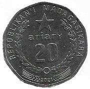 20 Ariary 20 MGA = JPY 0.77