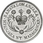 5 Francs - Ranavalona III (Large lettering) - Madagascar