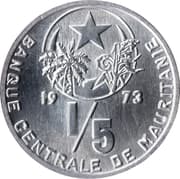 1 Khoums = ⅕ Ouguiya